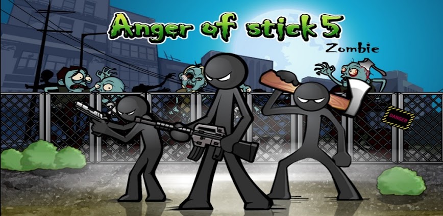 anger of stick5 zombie poster