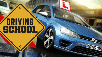 car driving school simulator poster