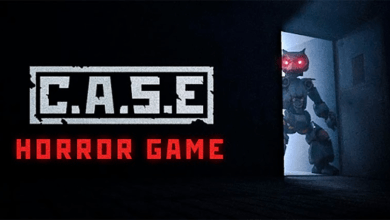 case animatronics horror game poster
