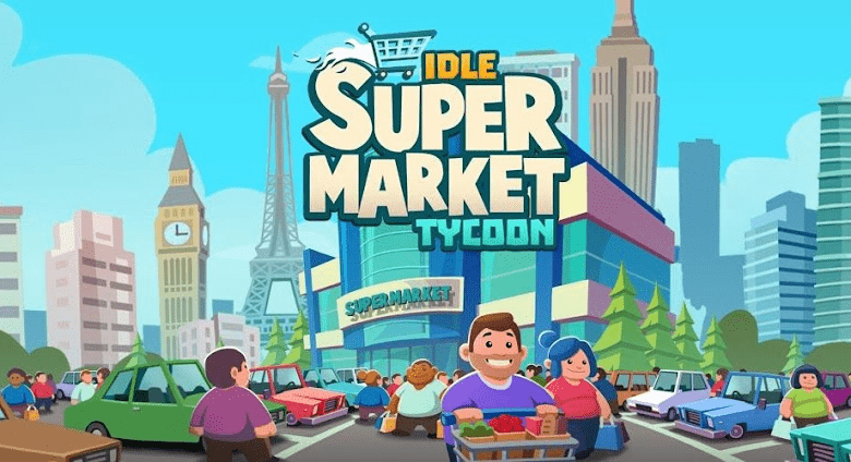 idle supermarket tycoonshop poster