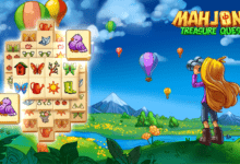 mahjong treasure quest tile poster