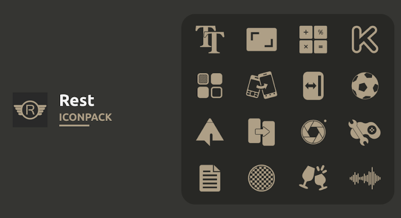rest icon pack poster