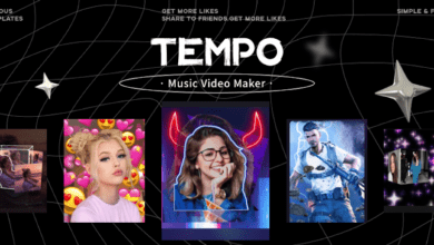 tempo music video maker poster