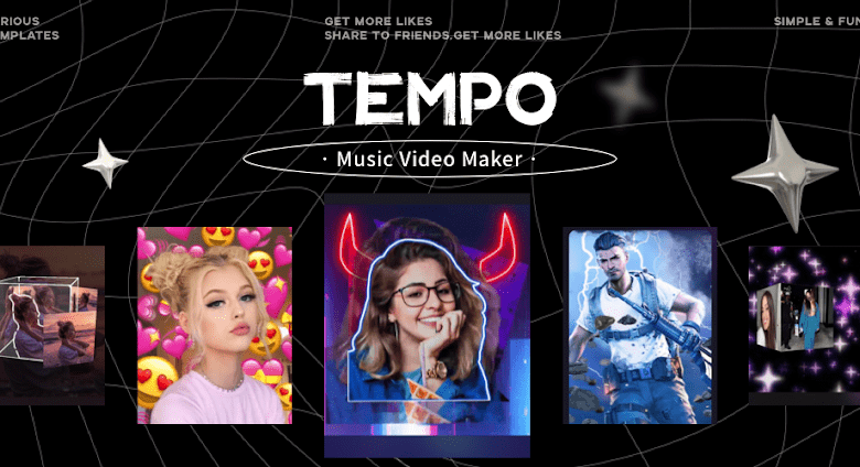 tempo music video maker poster